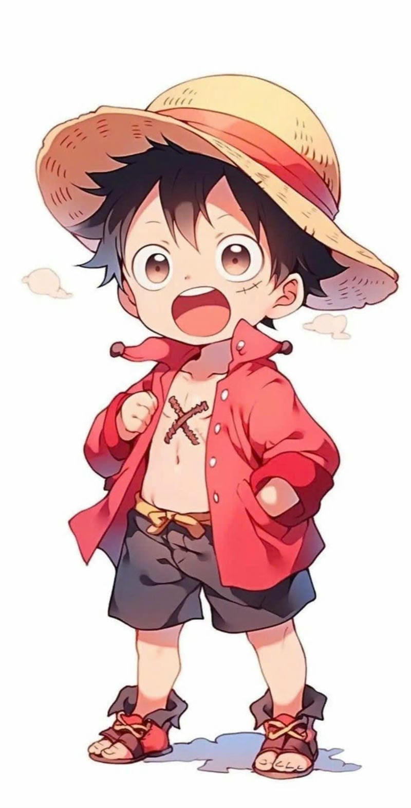 luffy fanart chibi