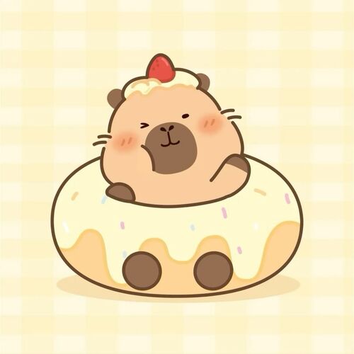 mẫu capybara meme chibi