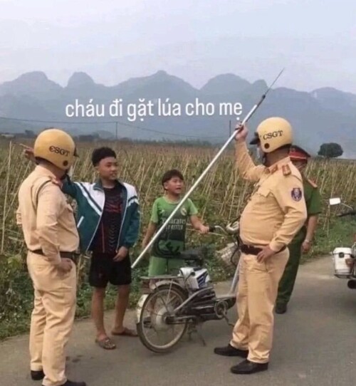 meme chế bị công an gank