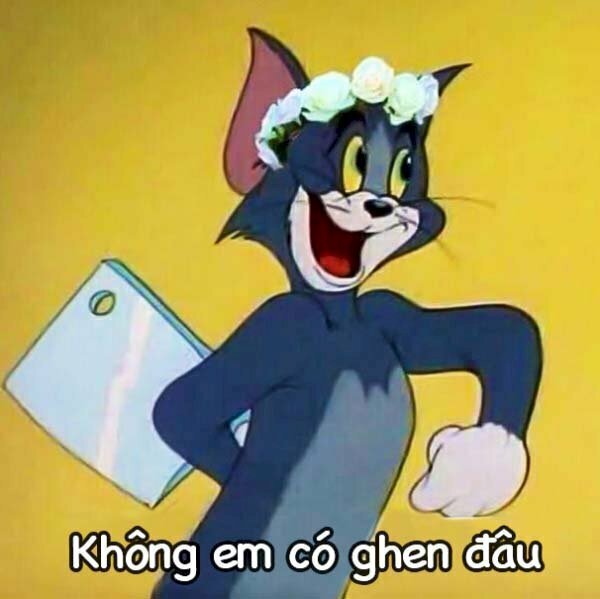 meme con mèo tom cầm dao