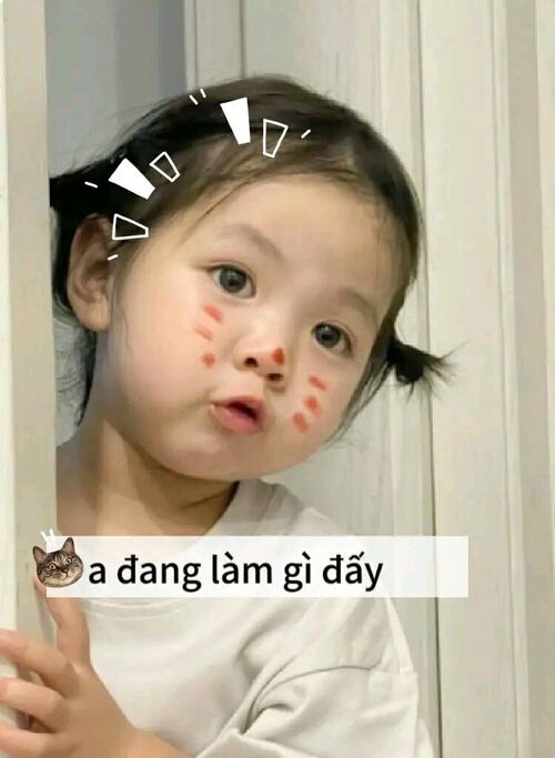 meme cute có chữ