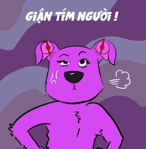 meme giận tím người