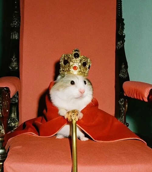 meme hamster king