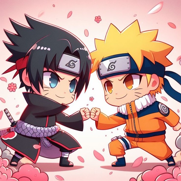 naruto và sasuke ngầu chibi