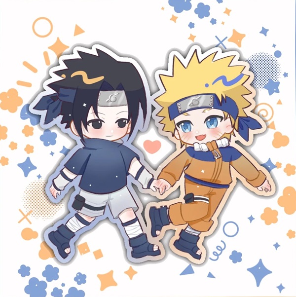 naruto × sasuke chibi