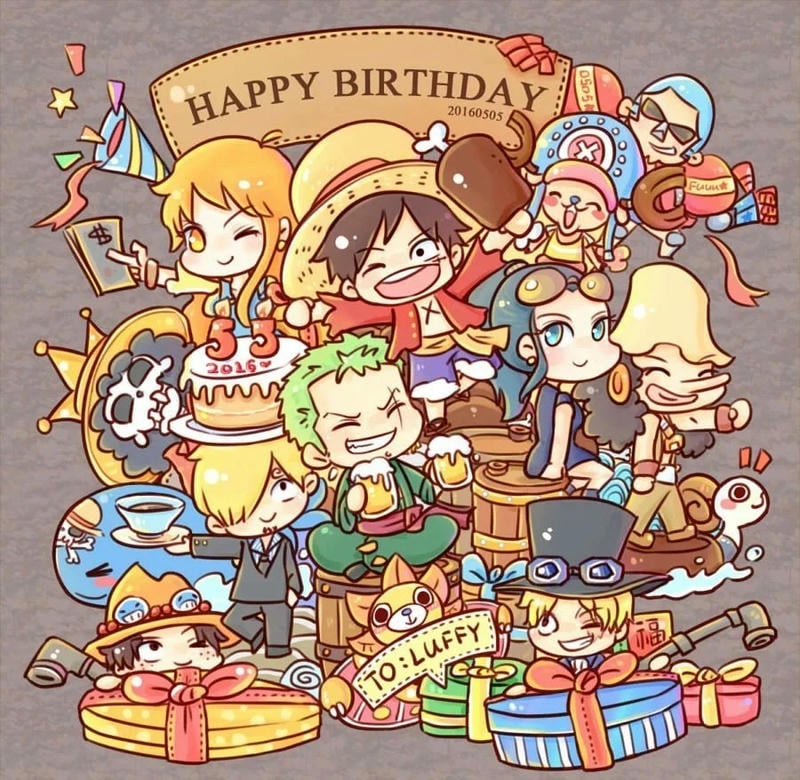 one piece chibi dễ thương