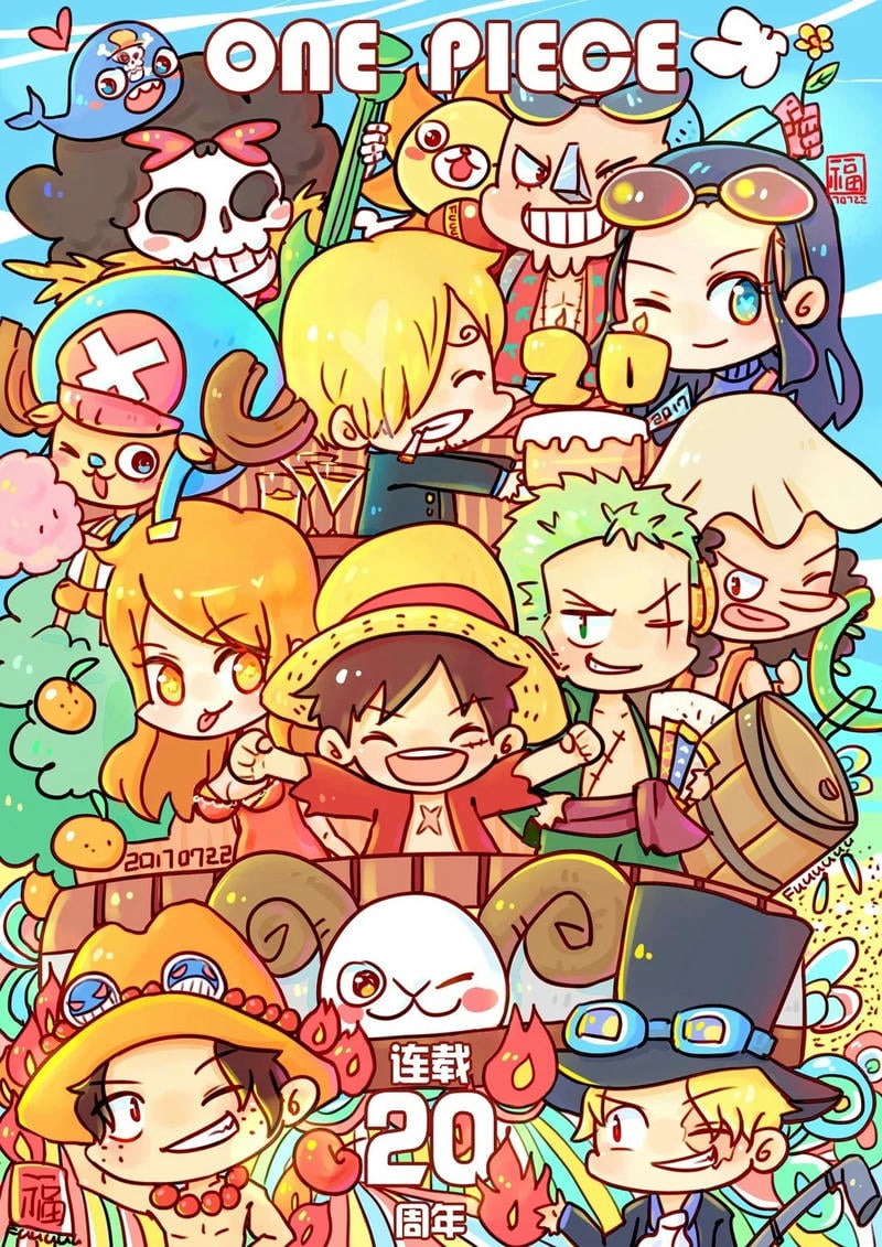 one piece chibi ngộ nghĩnh