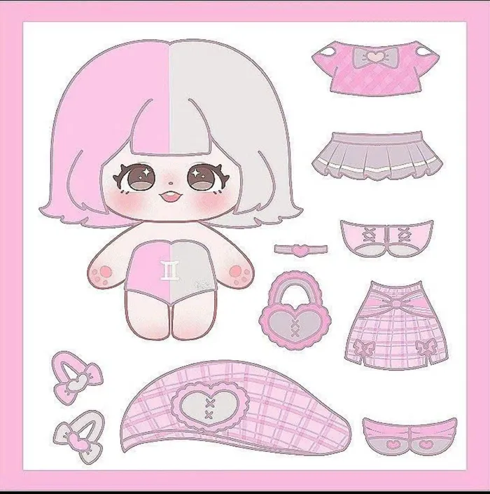 paper doll chibi