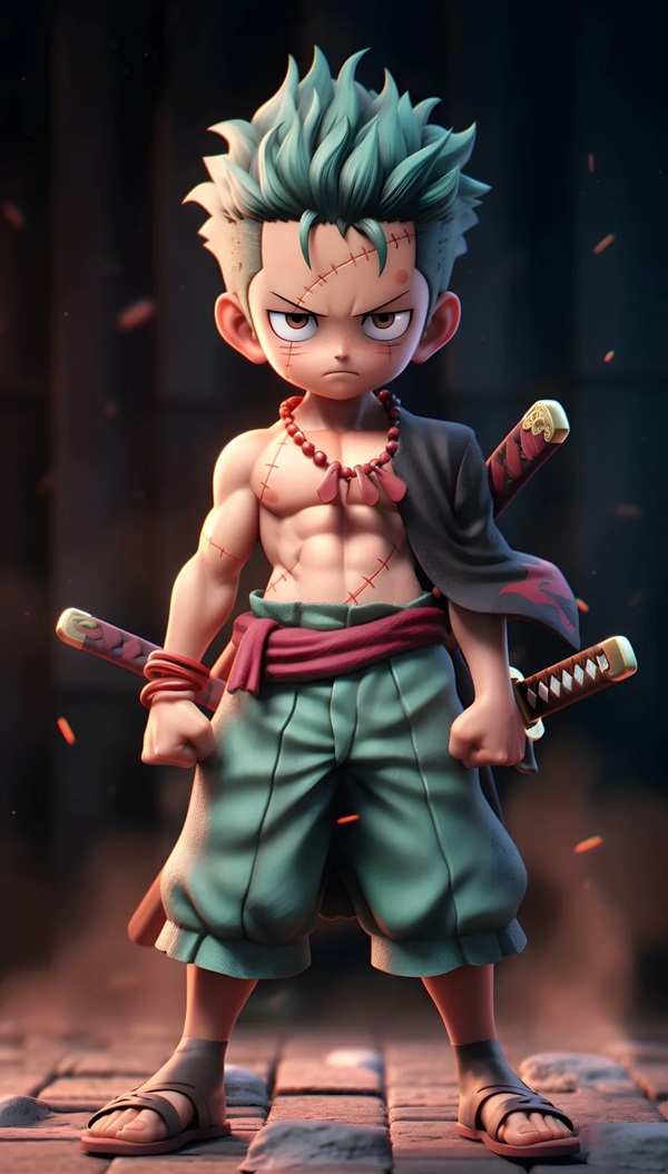 roronoa zoro ngầu chibi