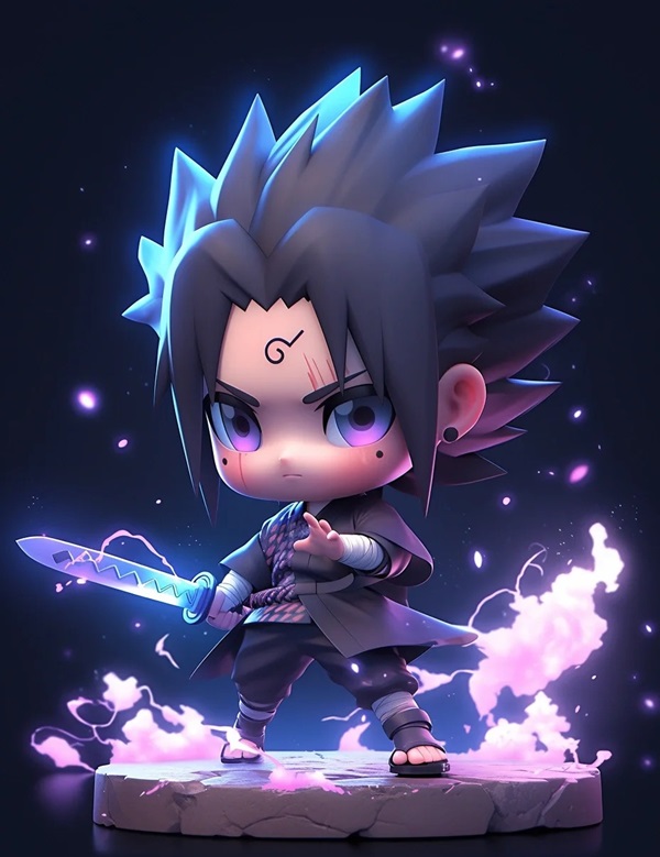 sasuke chibi ngầu