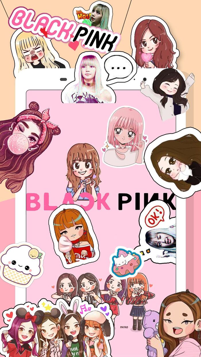 sticker blackpink chibi đẹp