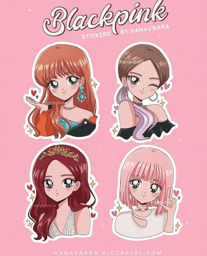 sticker blackpink chibi