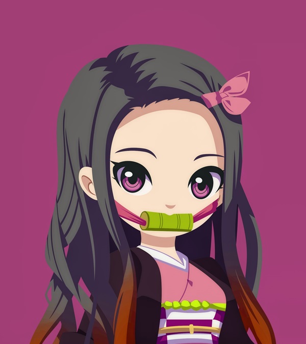 thanh gươm diệt quỷ nezuko chibi