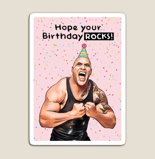 the rock happy birthday meme