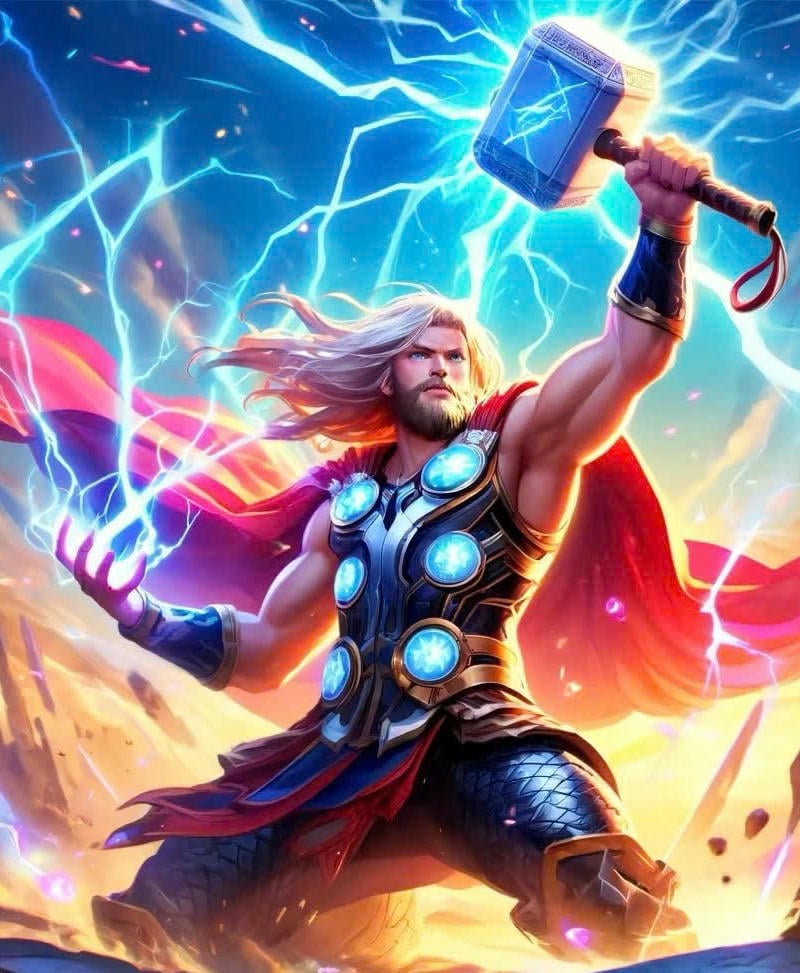 thor hoạt hình cực đẹp