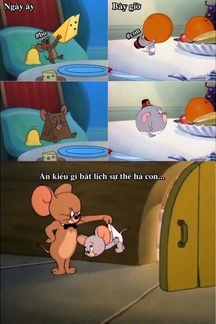 tom and jerry chế meme