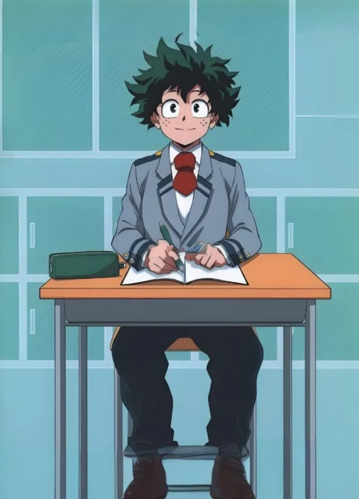 vẽ deku chibi