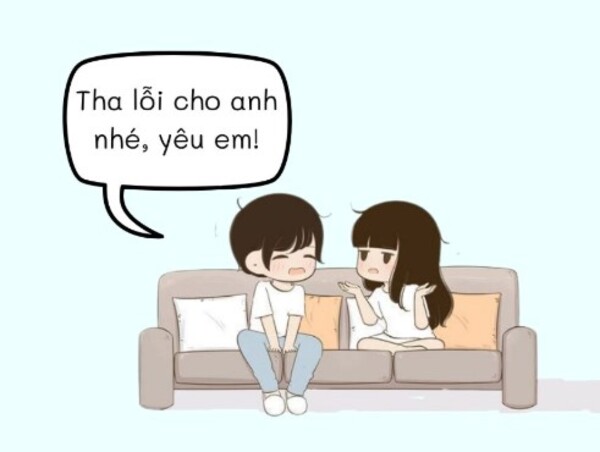 xin lỗi cute meme