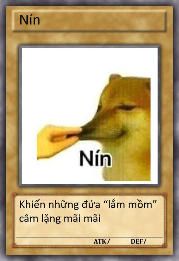 yugioh meme cards việt nam