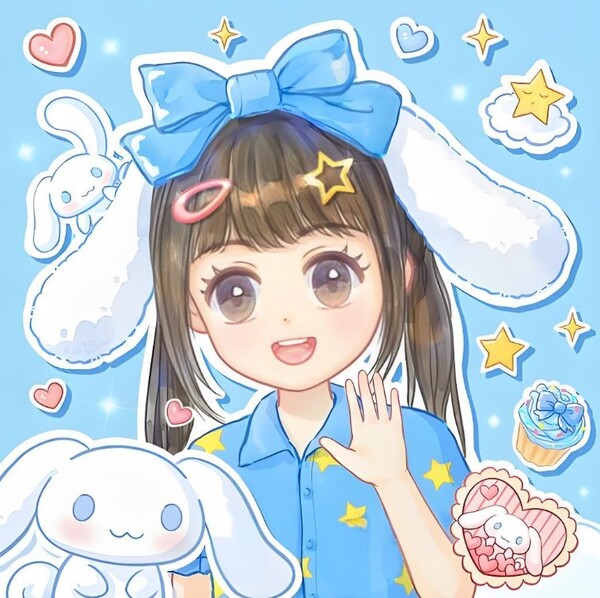 ảnh cinnamoroll chibi girl