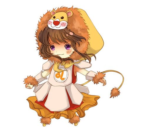 ảnh cung hoàng đạo sư tử chibi