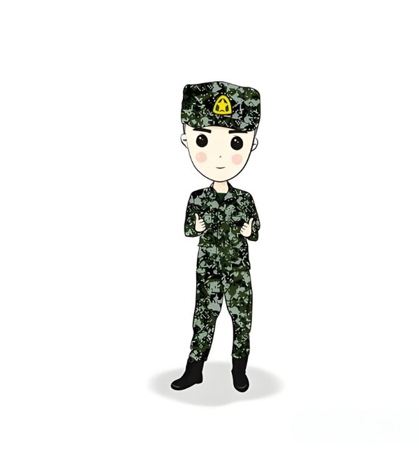 avatar chú bộ đội chibi