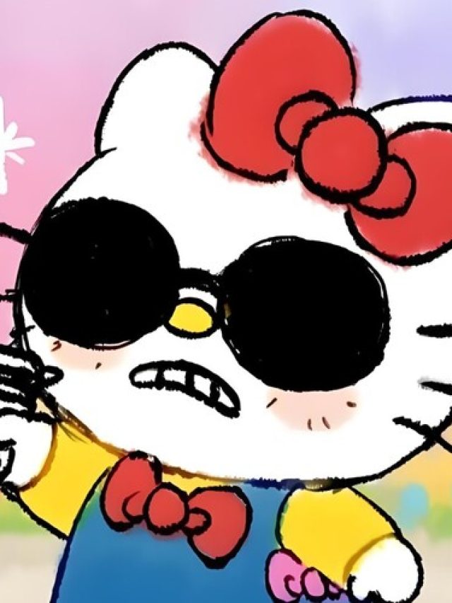 vẽ hello kitty meme