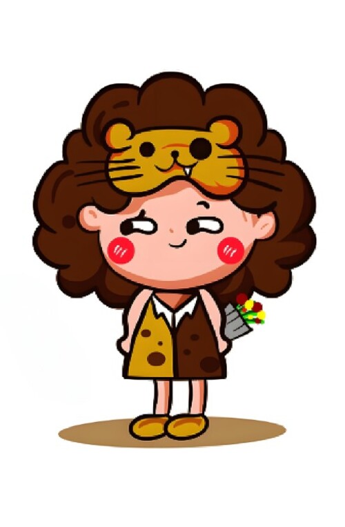 cung sư tử chibi cute