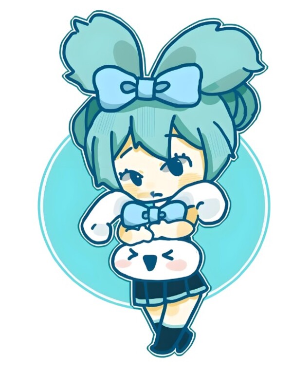 hatsune miku cinnamoroll chibi