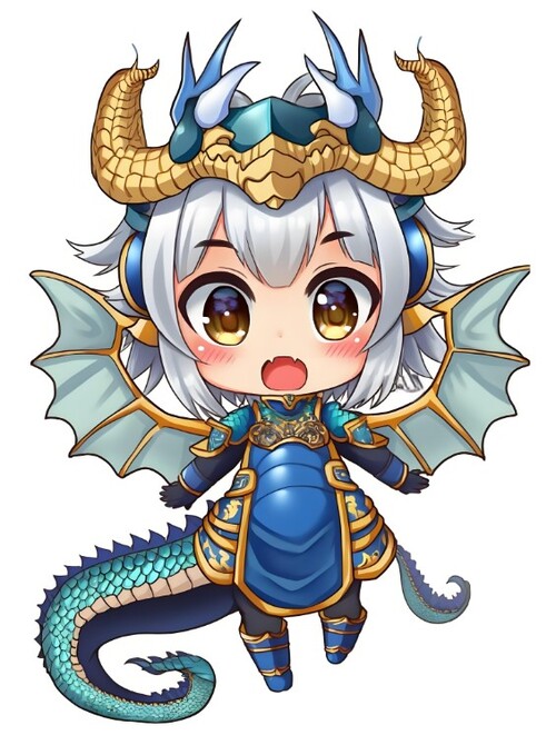 hình ảnh con rồng cute chibi