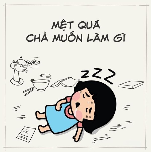 hình ảnh mệt mỏi hài hước nhất meme