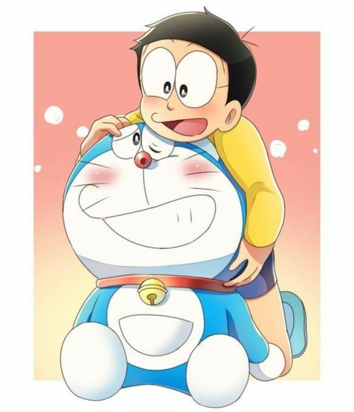 hình doraemon và nobita cute chibi