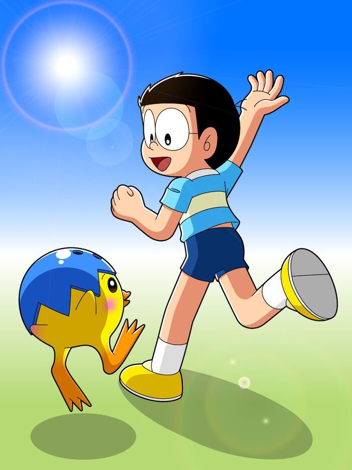 hình nền nobita chibi