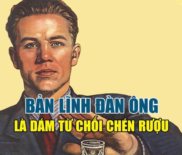 meme từ chối rượu bia