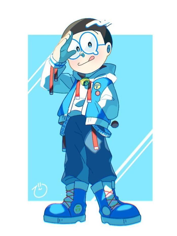 nobita ngầu chibi