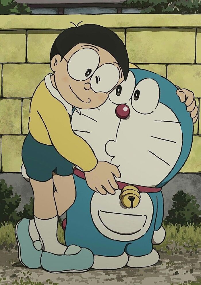 vẽ nobita và doraemon chibi