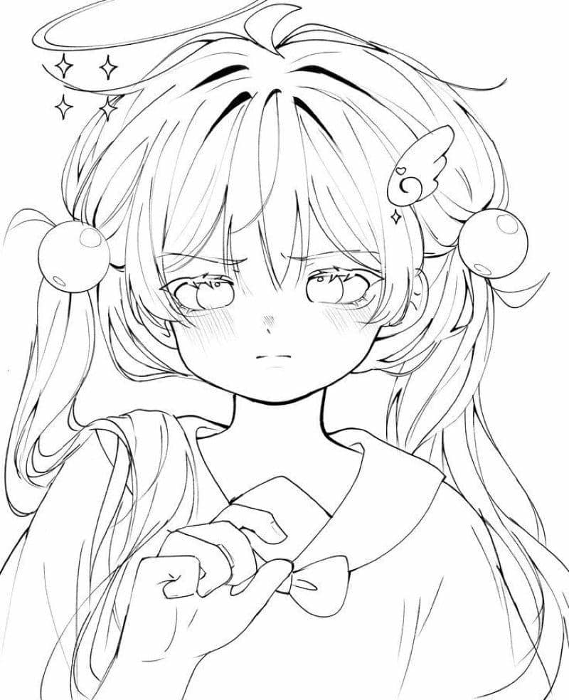 tô màu anime cute