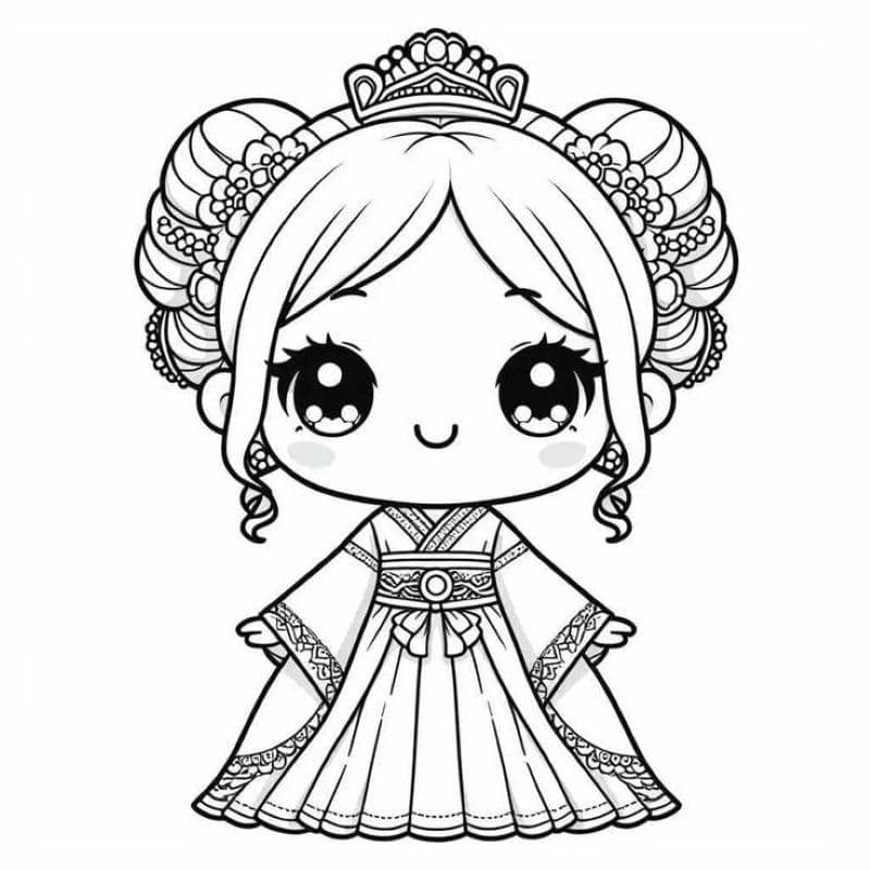 tô màu công chúa barbie