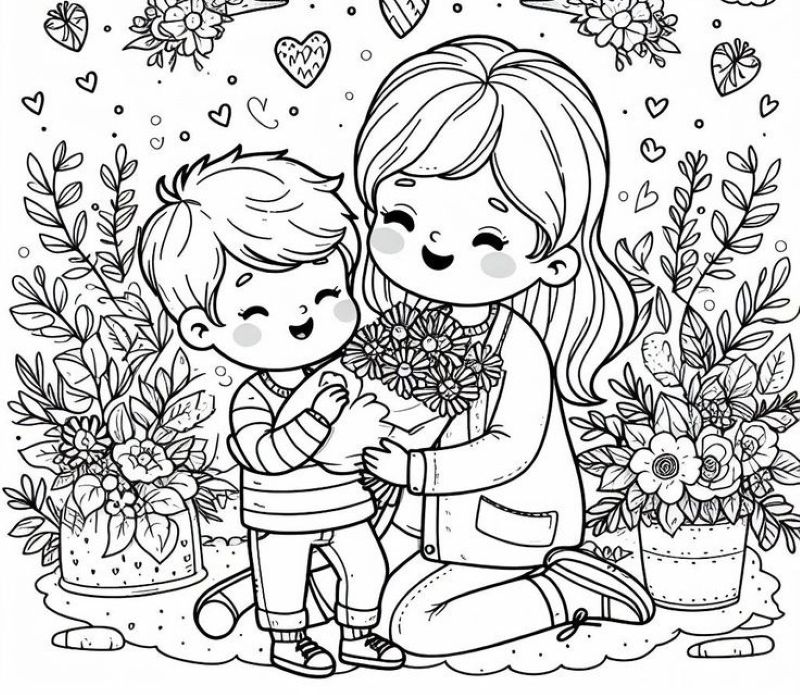 tranh tô màu bánh sinh nhật đẹp