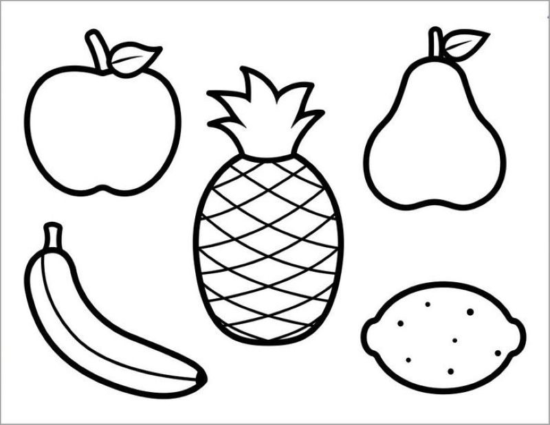 vẽ các loại quả