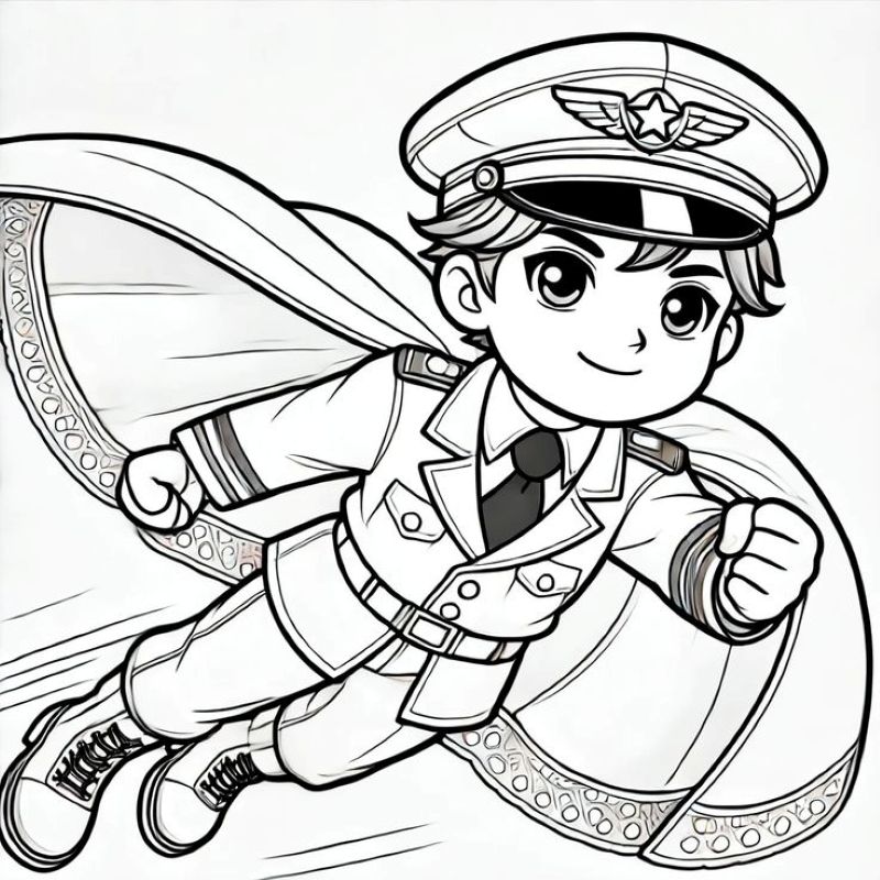 vẽ cảnh sát