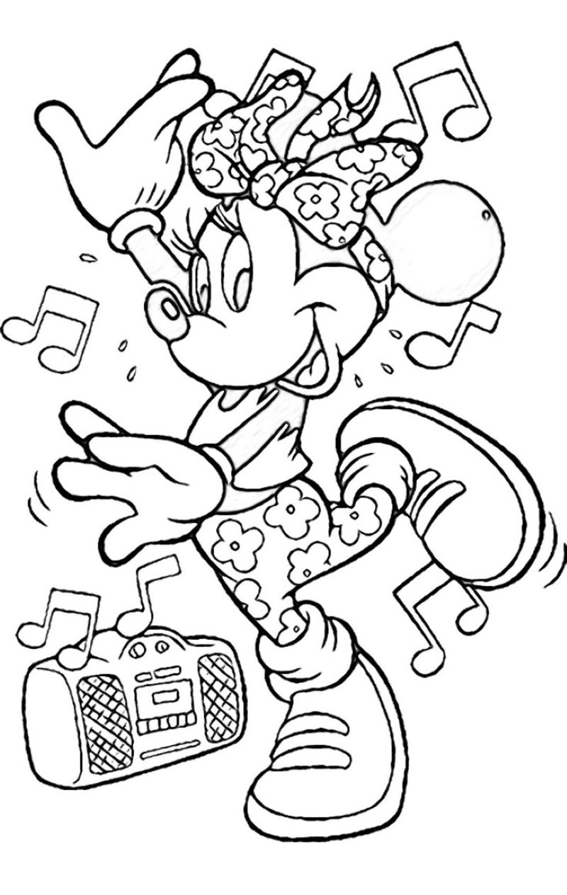ảnh chuột mickey tô màu