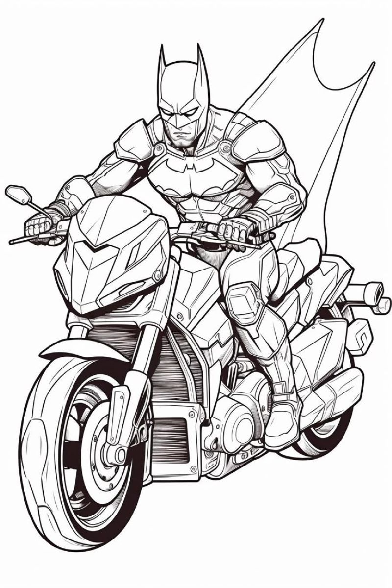ảnh tô màu batman
