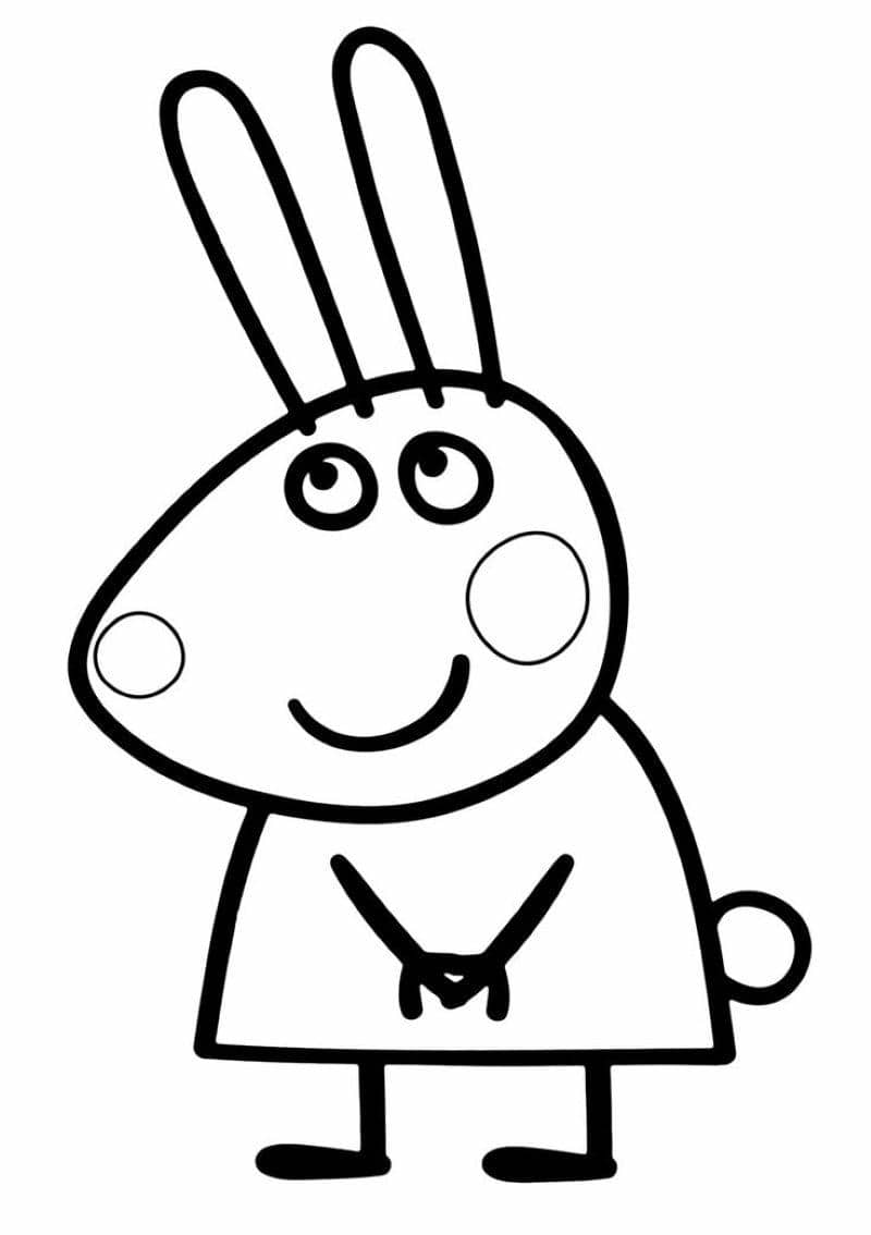 ảnh tô màu heo peppa đơn giản
