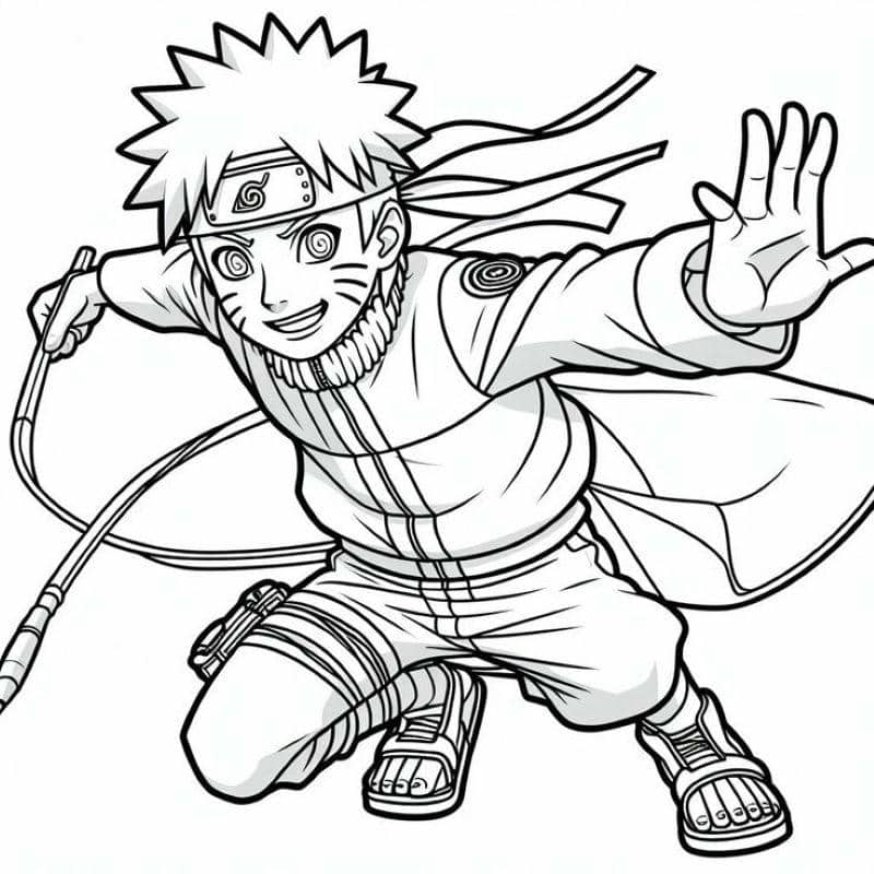 ảnh tranh tô màu naruto