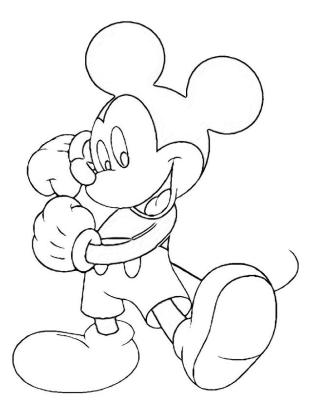 hình chuột mickey vẽ
