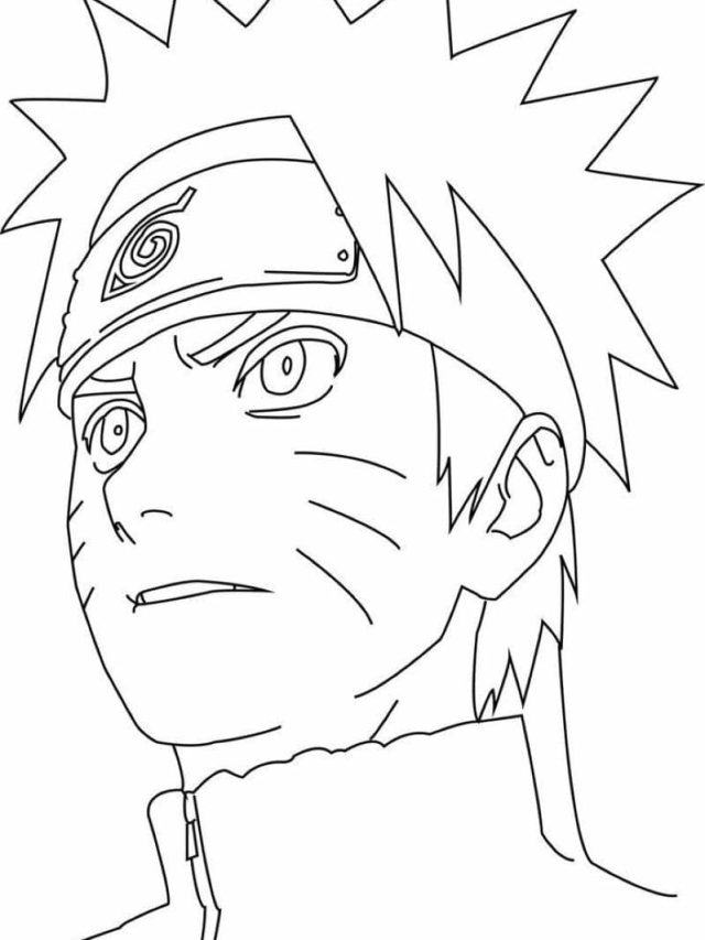 tranh tô màu naruto đơn giản