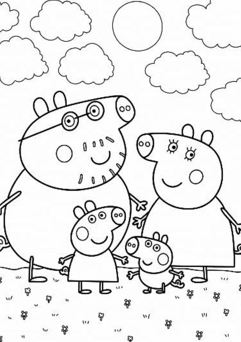 heo peppa tô màu