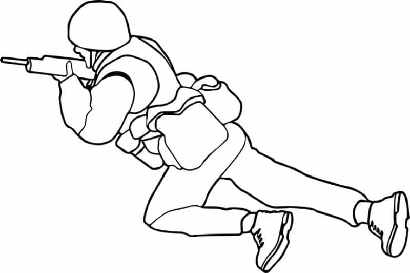 hình ảnh chú bộ đội cầm súng