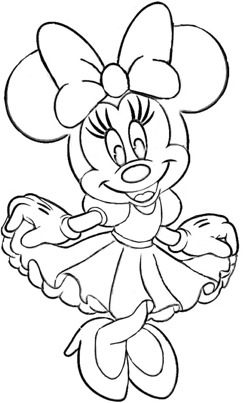 hình ảnh chuột mickey tô màu